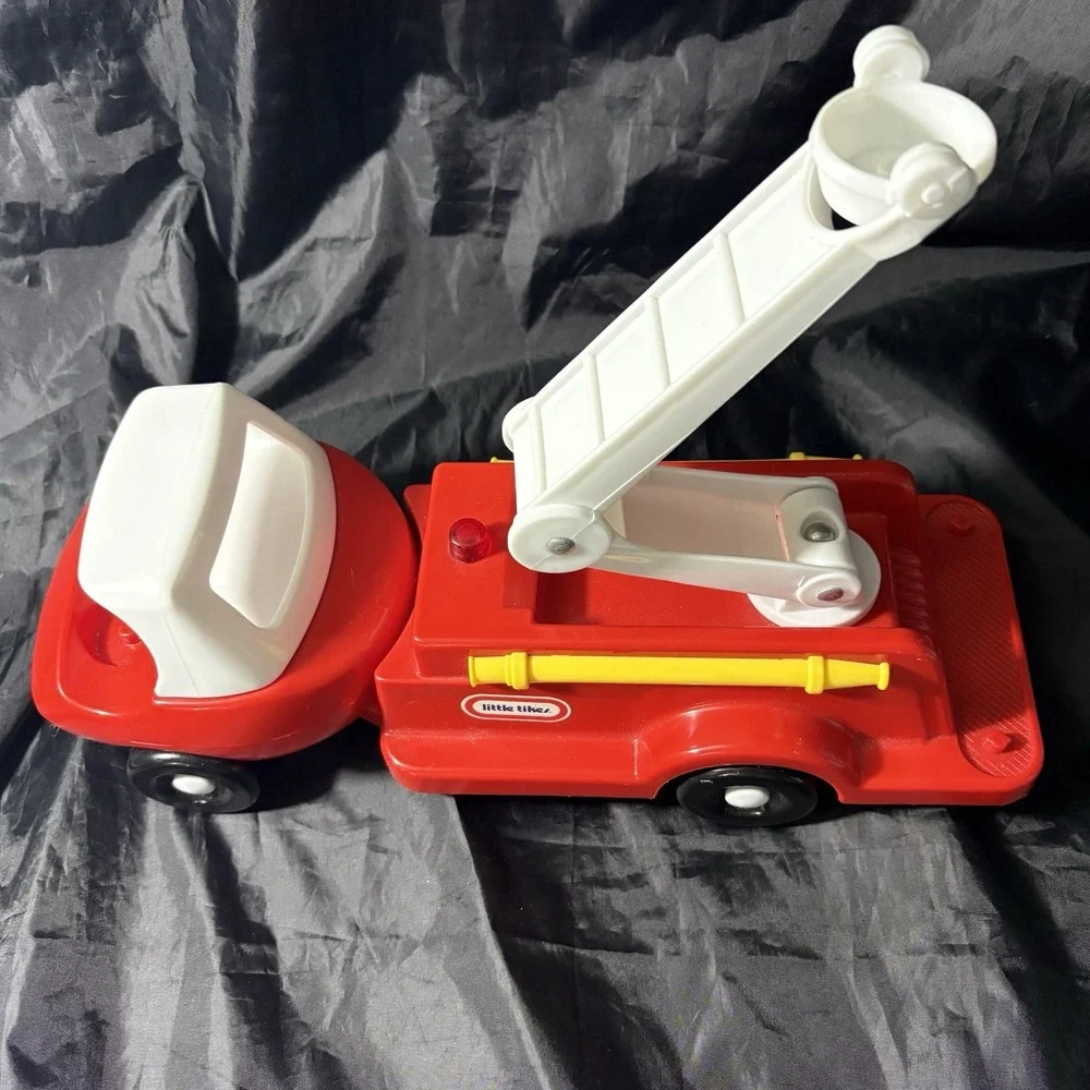 Little Tikes Toddle Tots Red White Fire Truck Fire Engine Vintage Toy Story USA